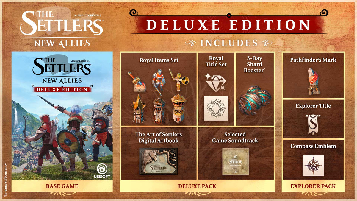 The Settlers: New Allies Deluxe Edition Steam Account  REGION FREE Ubisoft - [Email/Instant Delivery]