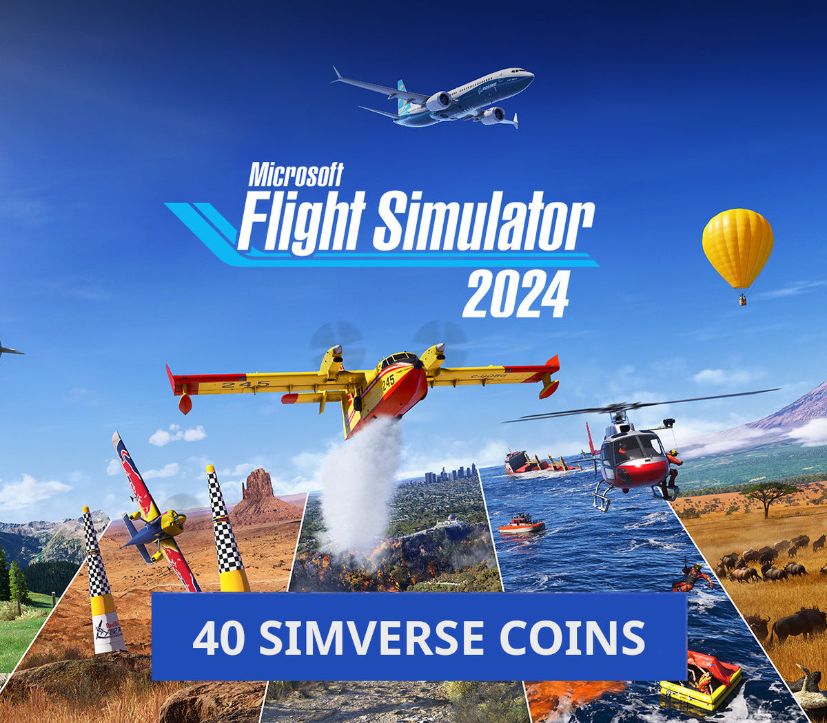 Microsoft Flight Simulator 2024 - 40 Simverse Coins DLC US Xbox Series X|S / PC CD Key MS Store (PC) -  AMERICAS Xbox Game Studios - [Email/Instant Delivery]