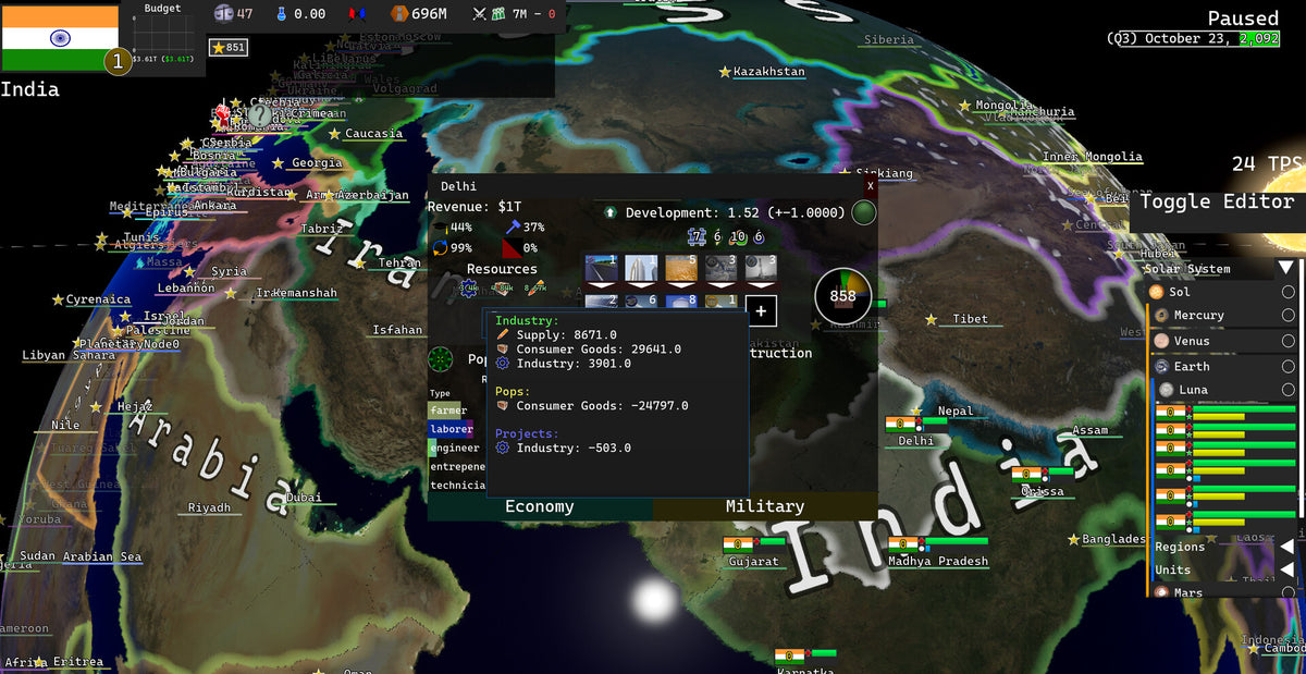 Solar Nations 2 PC Steam CD Key  REGION FREE Flomgus Games - [Email/Instant Delivery]
