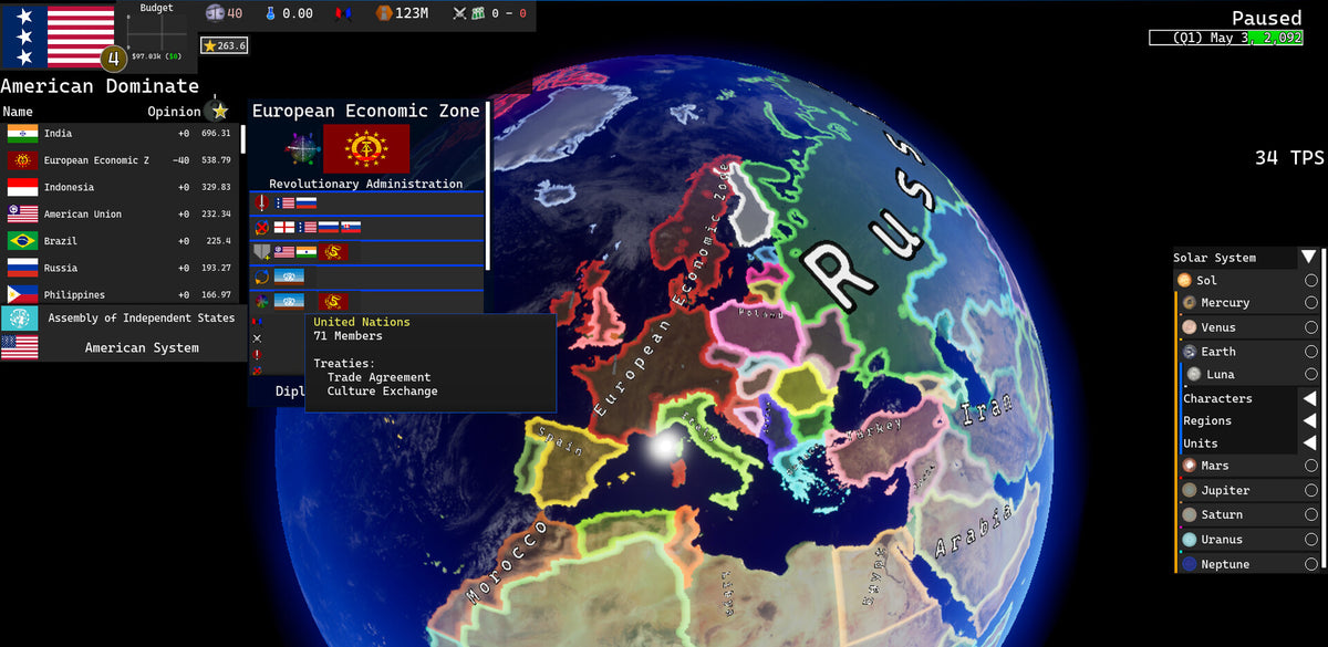 Solar Nations 2 PC Steam CD Key  REGION FREE Flomgus Games - [Email/Instant Delivery]