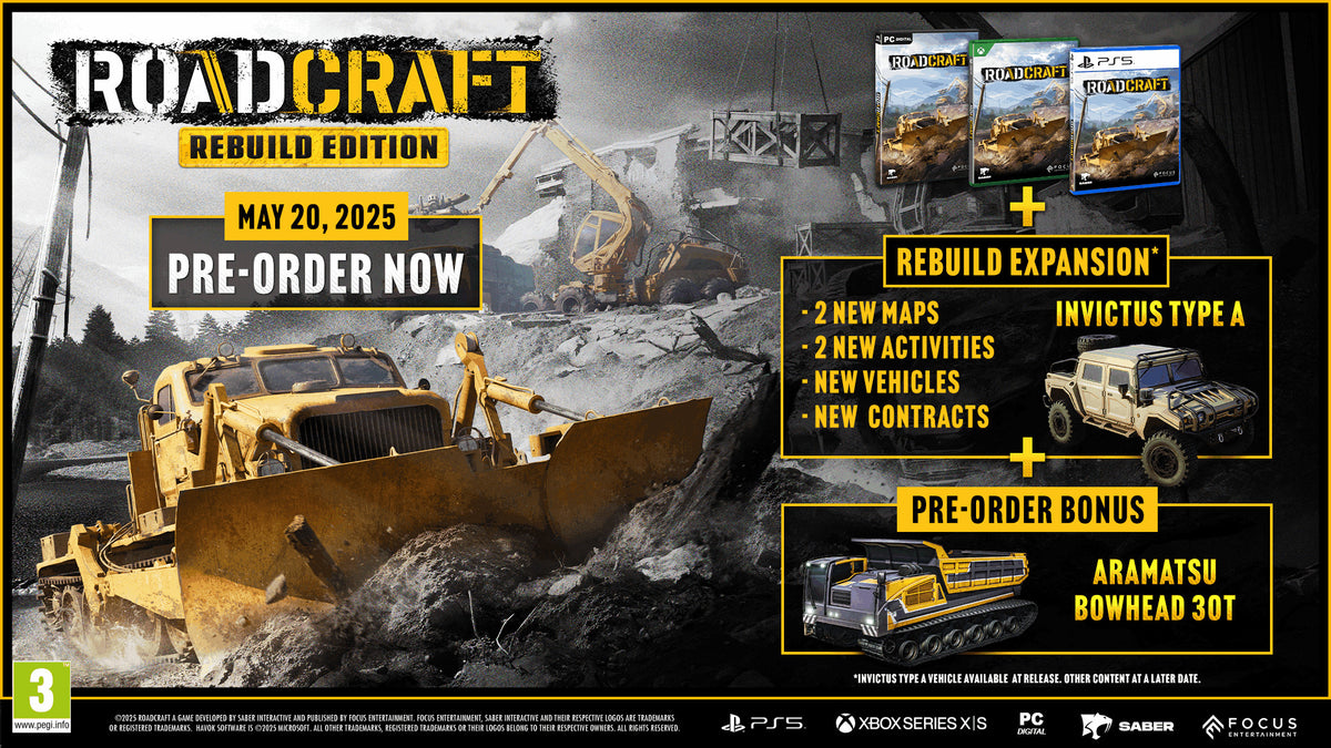 RoadCraft Rebuild Edition PC Steam Account  REGION FREE Focus Entertainment - [Email/Instant Delivery]
