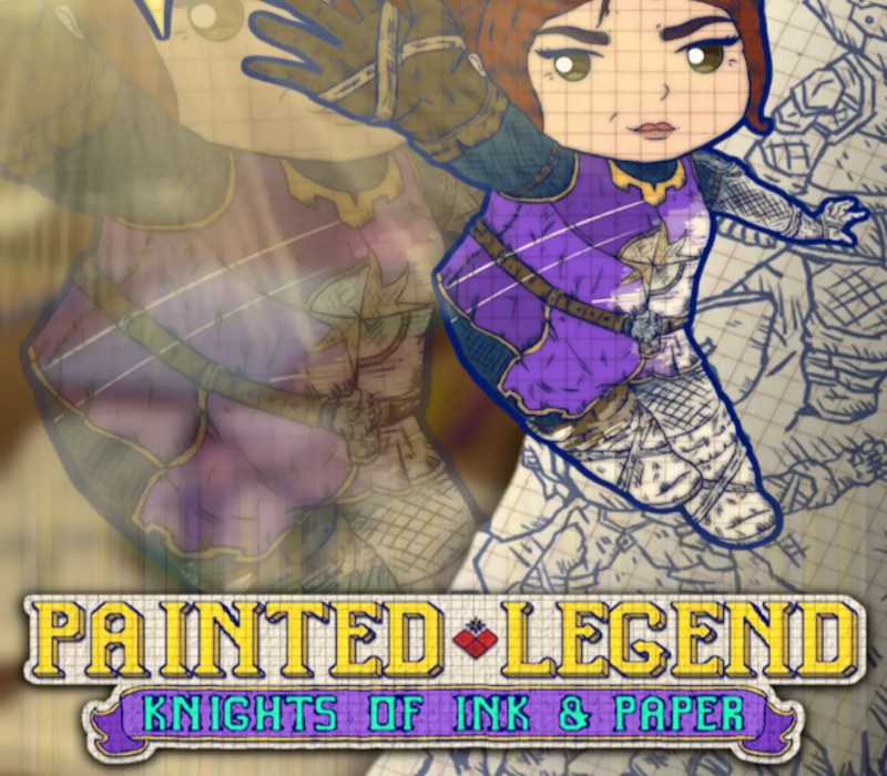 Painted Legend: Knights of Ink & Paper PC Steam CD Key  REGION FREE  [Email/Instant Delivery]