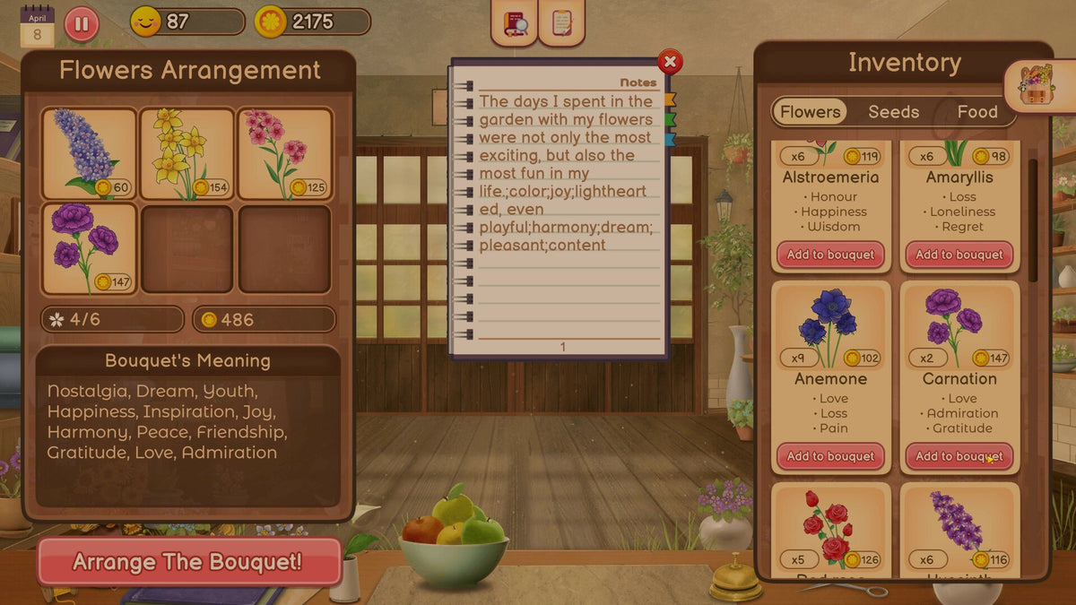 Hanako's Flower Shop PC Steam CD Key  REGION FREE  [Email/Instant Delivery]