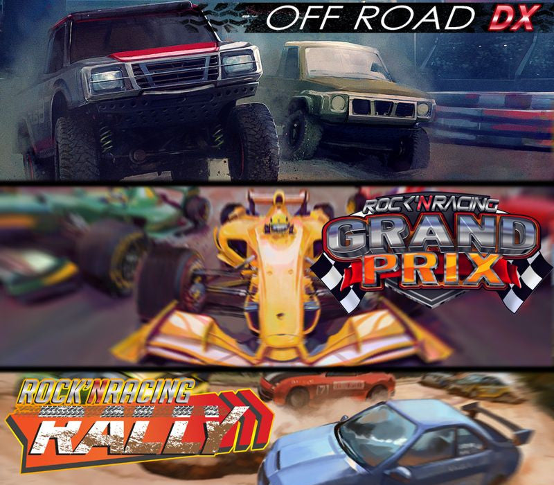 Rock 'N Racing 3 in 1 XBOX One / Xbox Series X|S / PC Account Xbox One -  REGION FREE Super PowerUp Games - [Email/Instant Delivery]
