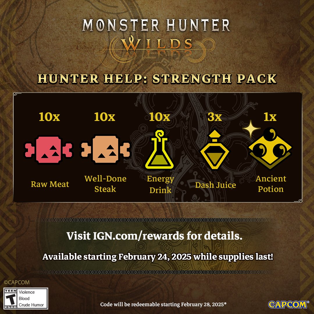 Monster Hunter Wilds - Hunter Help: Strength Pack DLC Xbox Series X|S CD Key  REST OF THE WORLD CAPCOM Co. - [Email/Instant Delivery]