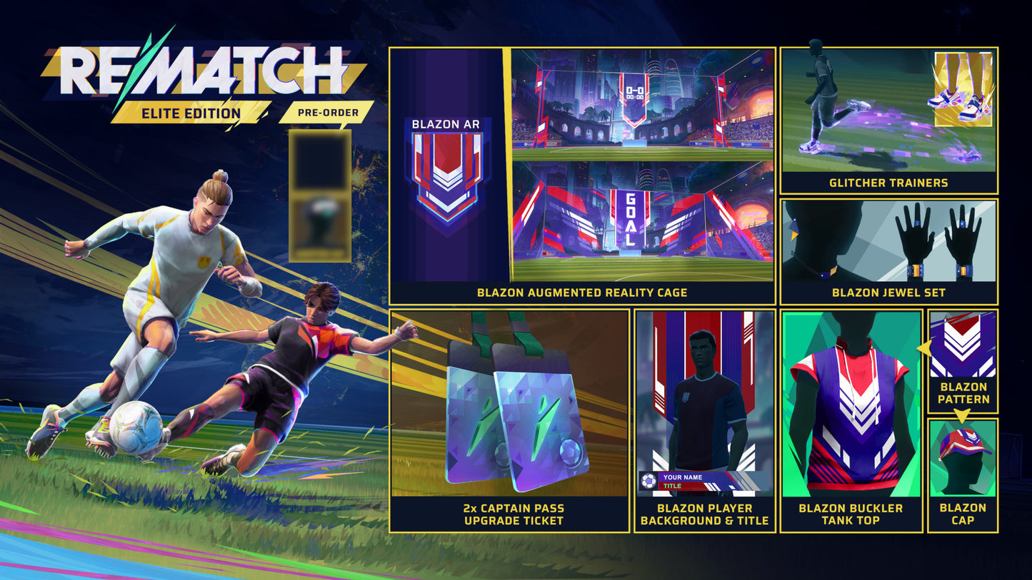 REMATCH Elite Edition RoW PC Steam CD Key  REST OF THE WORLD Sloclap - [Email/Instant Delivery]