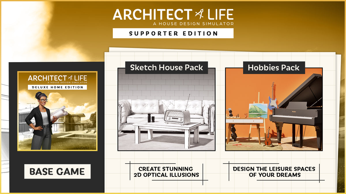 Architect Life: A House Design Simulator Supporter Edition PC Steam Altergift  REST OF THE WORLD  [Email/Instant Delivery]