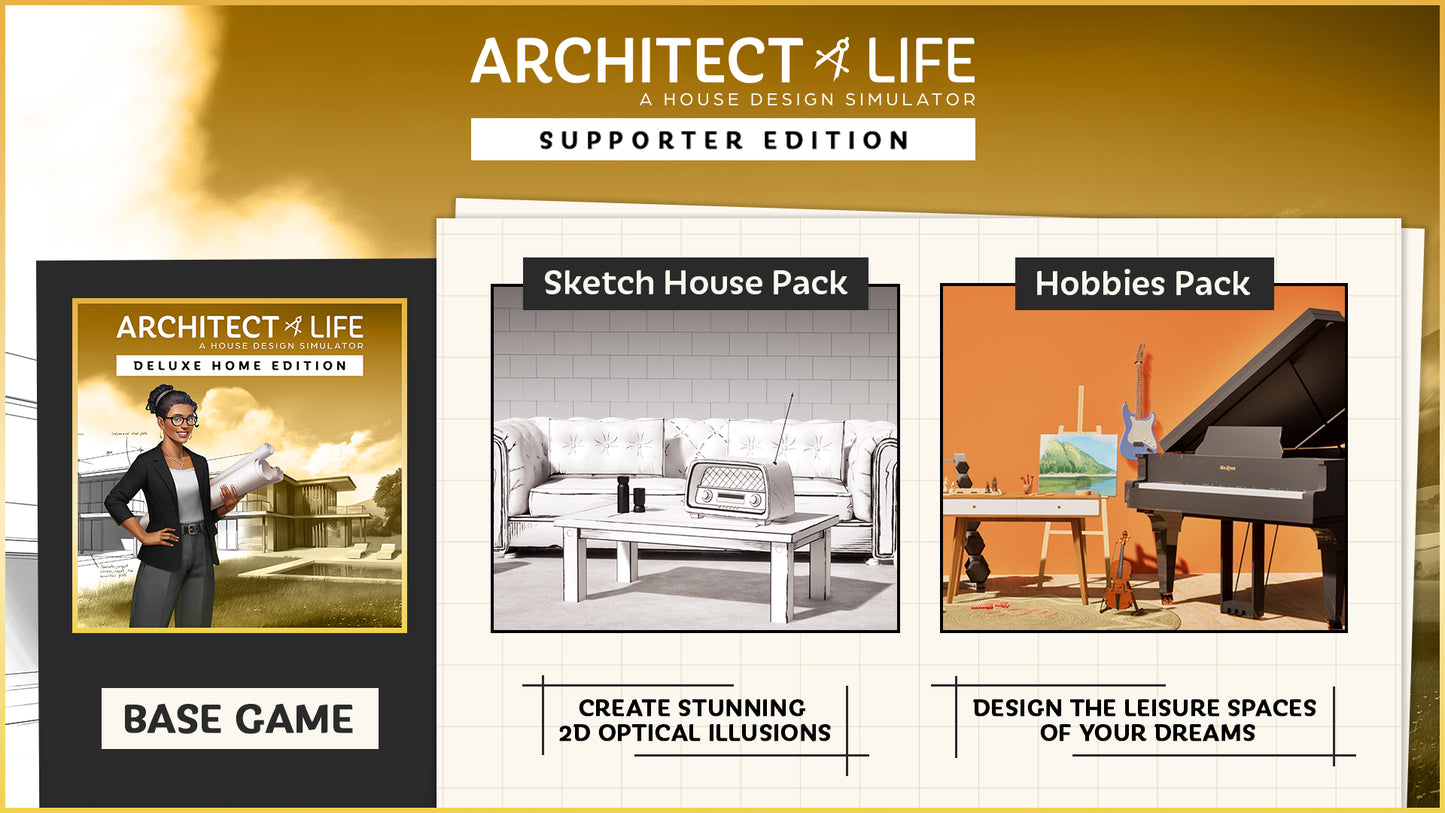 Architect Life: A House Design Simulator Supporter Edition PC Steam Account  REGION FREE Nacon - [Email/Instant Delivery]