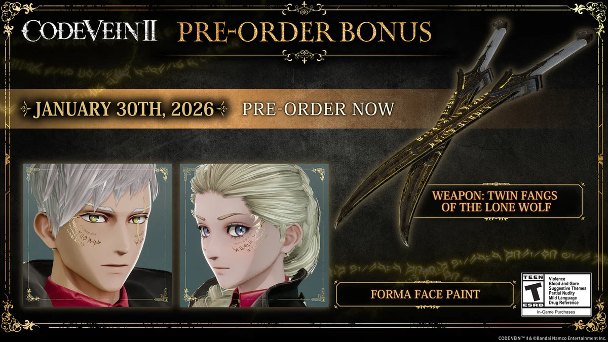 CODE VEIN II - Pre-Order Bonus DLC EU PS5 CD Key PlayStation 5 -  REST OF THE WORLD Bandai Namco Entertainment Inc. - [Email/Instant Delivery]