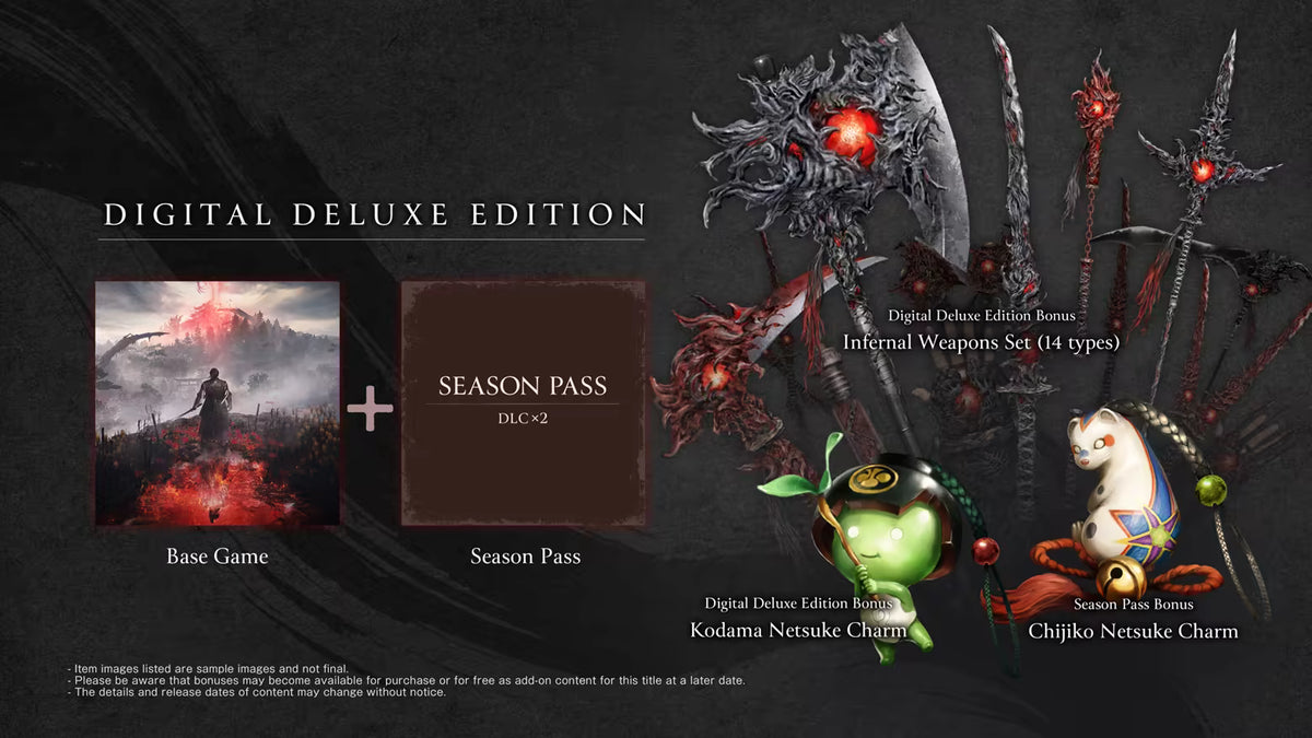 Nioh 3 Deluxe Edition + Pre-Order Bonus DLC PC Steam CD Key  REST OF THE WORLD KOEI TECMO GAMES CO. - [Email/Instant Delivery]