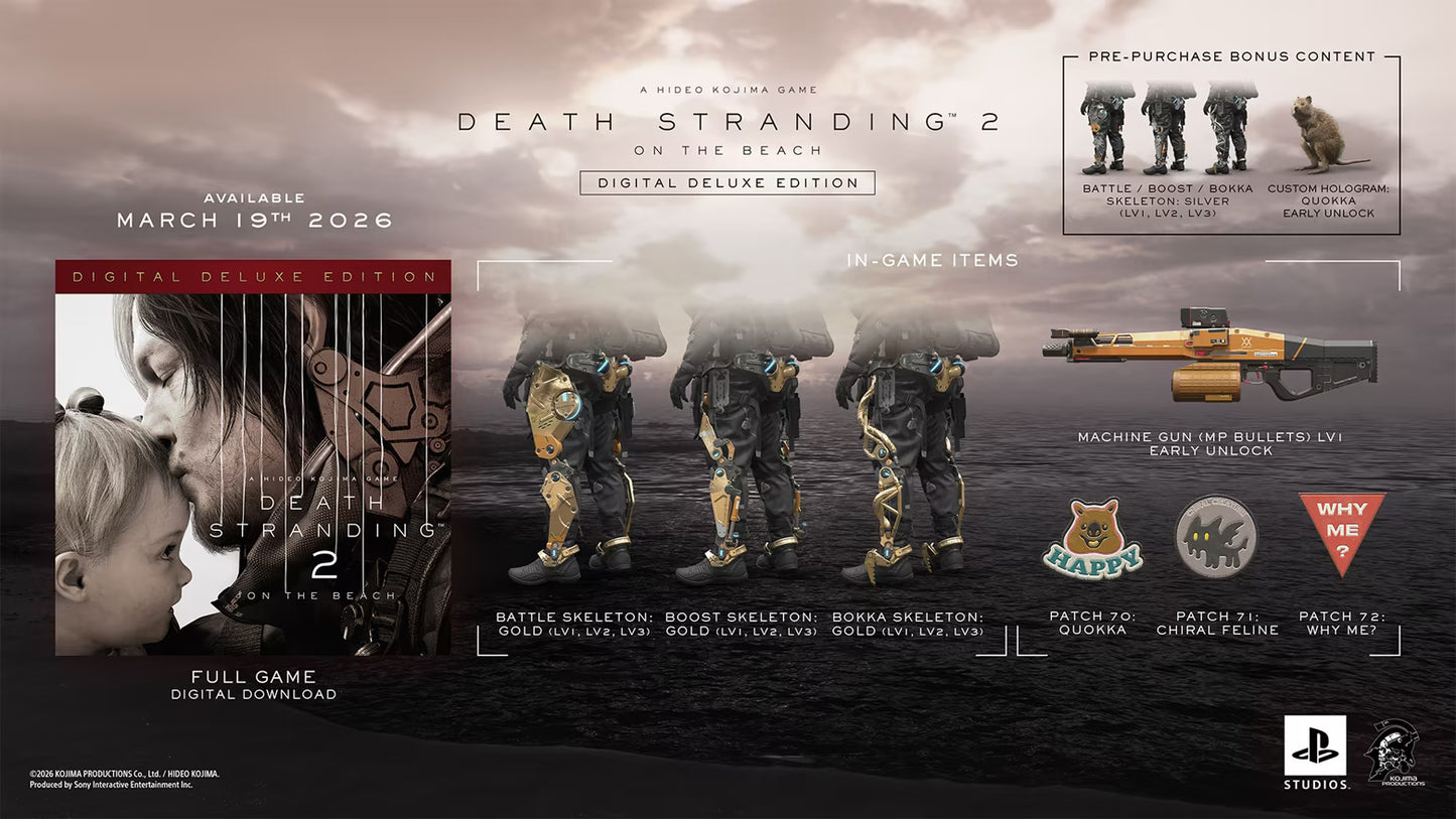 Death Stranding 2: On the Beach Digital Deluxe Edition LATAM PC Steam CD Key  AMERICAS PlayStation Publishing LLC - [Email/Instant Delivery]
