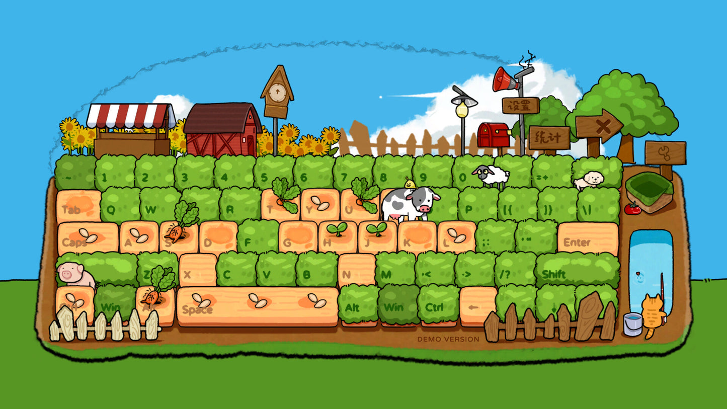 Typing Farmer PC Steam CD Key  REGION FREE MilkwayStudio - [Email/Instant Delivery]