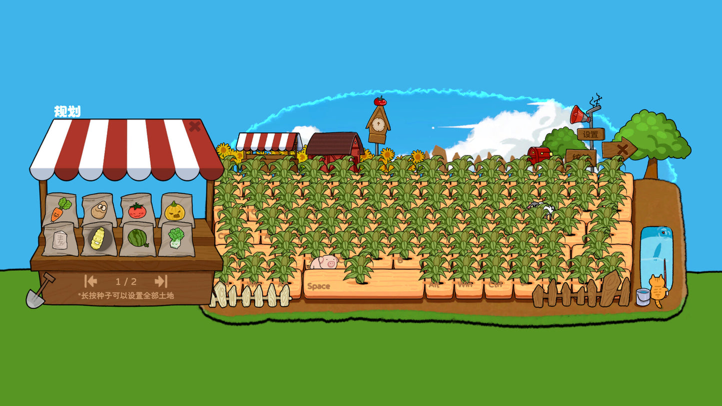 Typing Farmer PC Steam CD Key  REGION FREE MilkwayStudio - [Email/Instant Delivery]