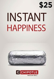 Chipotle Gift Card 25 USD - Chipotle Key - UNITED STATES  [Email/Instant Delivery]