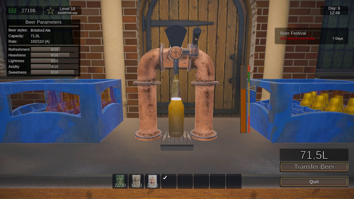 Beer Manufacture Simulator (PC) - Steam Key - GLOBAL   - Games Incubator [Email/Instant Delivery]