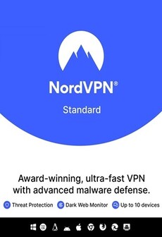 NordVPN Standard VPN Service (PC, Android, Mac, iOS) (10 Devices, 2 Years) - NordVPN Key - GLOBAL  [Email/Instant Delivery]