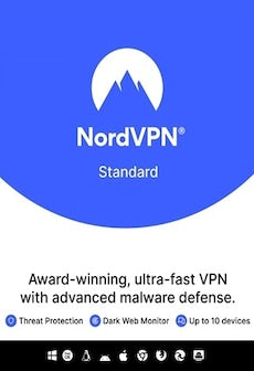 NordVPN Standard VPN Service (PC, Android, Mac, iOS) (10 Devices, 1 Year) - NordVPN Key - GLOBAL  [Email/Instant Delivery]
