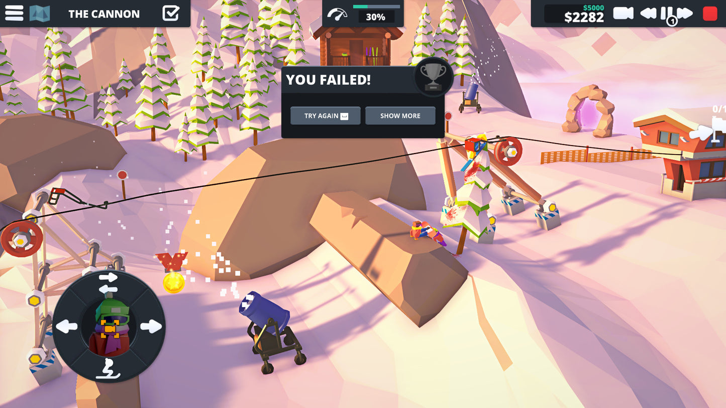 When Ski Lifts Go Wrong (PC) - Steam Key - EUROPE   - Huge Calf Studios [Email/Instant Delivery]