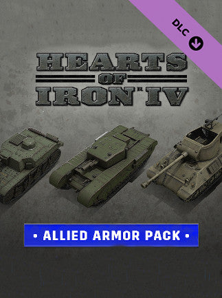 Hearts of Iron IV Allied Armor Pack (PC) - Steam Key - GLOBAL   - Steam [Email/Instant Delivery]