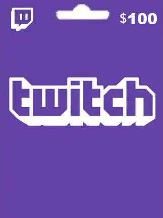 Twitch Gift Card 100 USD - twitch Key - UNITED STATES   - Twitch [Email/Instant Delivery]