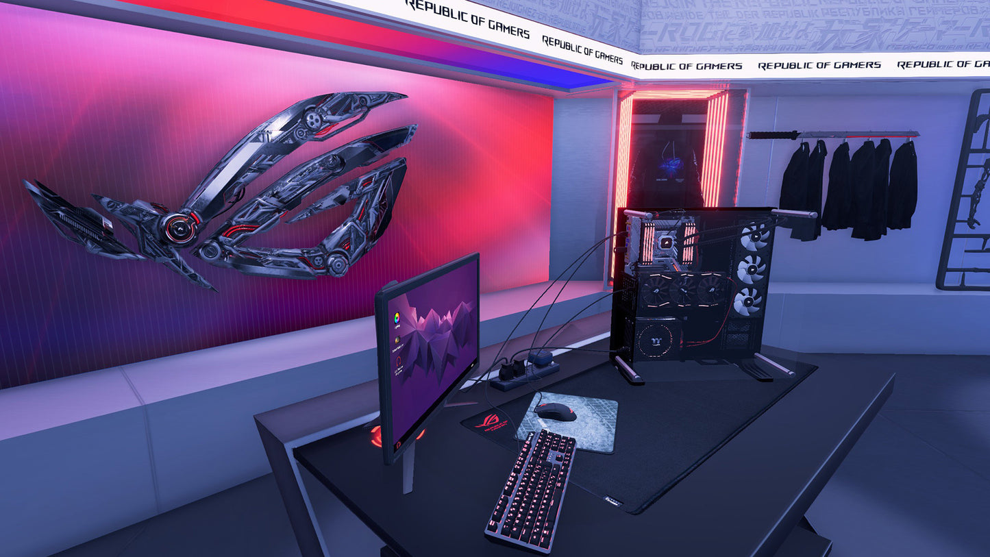 PC Building Simulator - Republic of Gamers Workshop (PC) - Steam Key - GLOBAL   - Steam [Email/Instant Delivery]