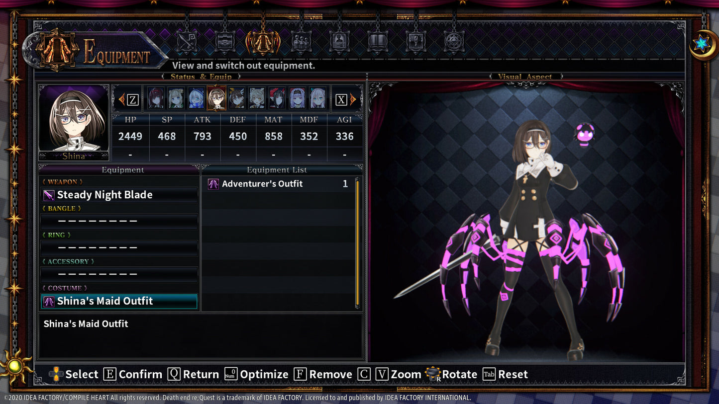 Death end re;Quest 2 - Shina's Maid Outfit (PC) - Steam Key - GLOBAL   - Steam [Email/Instant Delivery]