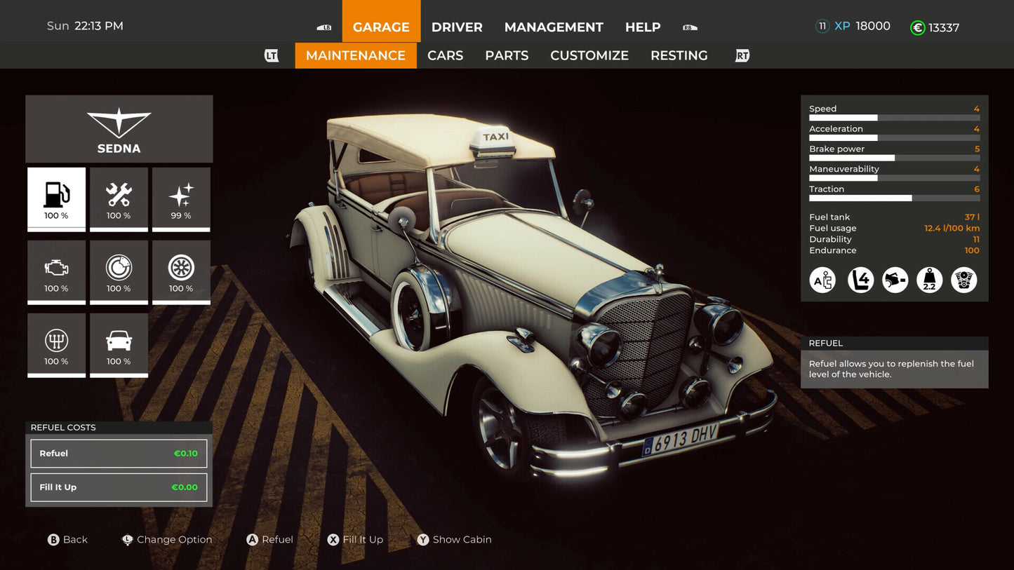 Taxi Life - VIP Vintage Convertible Car (PC) - Steam Key - GLOBAL   - Steam [Email/Instant Delivery]