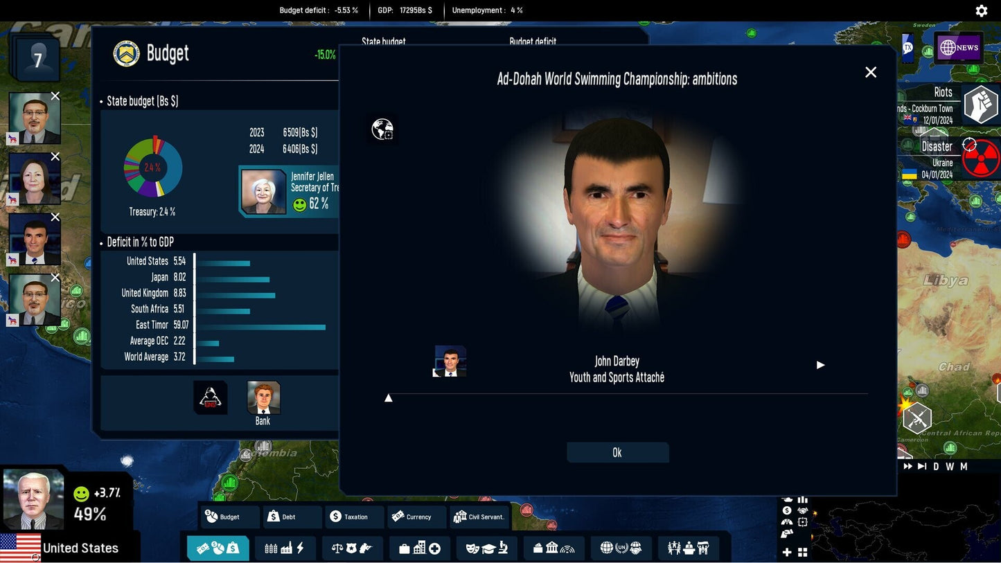 Geo-Political Simulator 5 (PC) - Steam Key - GLOBAL   - Steam [Email/Instant Delivery]