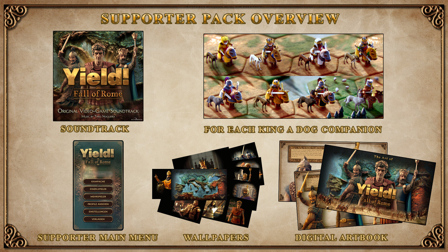 Yield! Fall of Rome - Supporter Pack (PC) - Steam Key - GLOBAL   - Steam [Email/Instant Delivery]