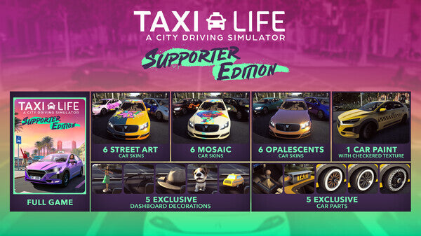 Taxi Life: A City Driving Simulator - Supporter Pack (PC) - Steam Key - GLOBAL   - Nacon [Email/Instant Delivery]