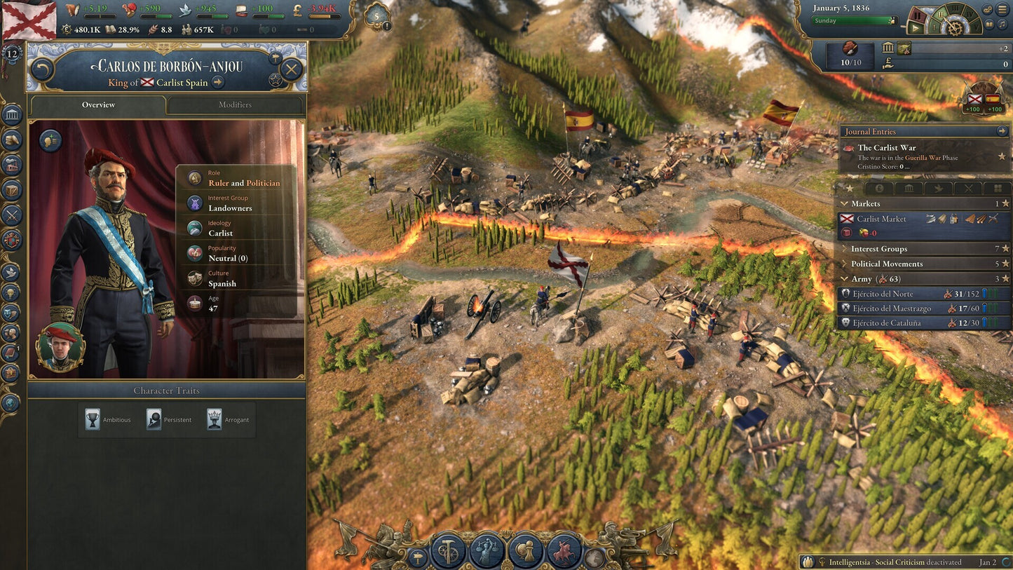 Victoria 3: Iberian Twilight - Immersion Pack (PC) - Steam Key - GLOBAL   - Steam [Email/Instant Delivery]