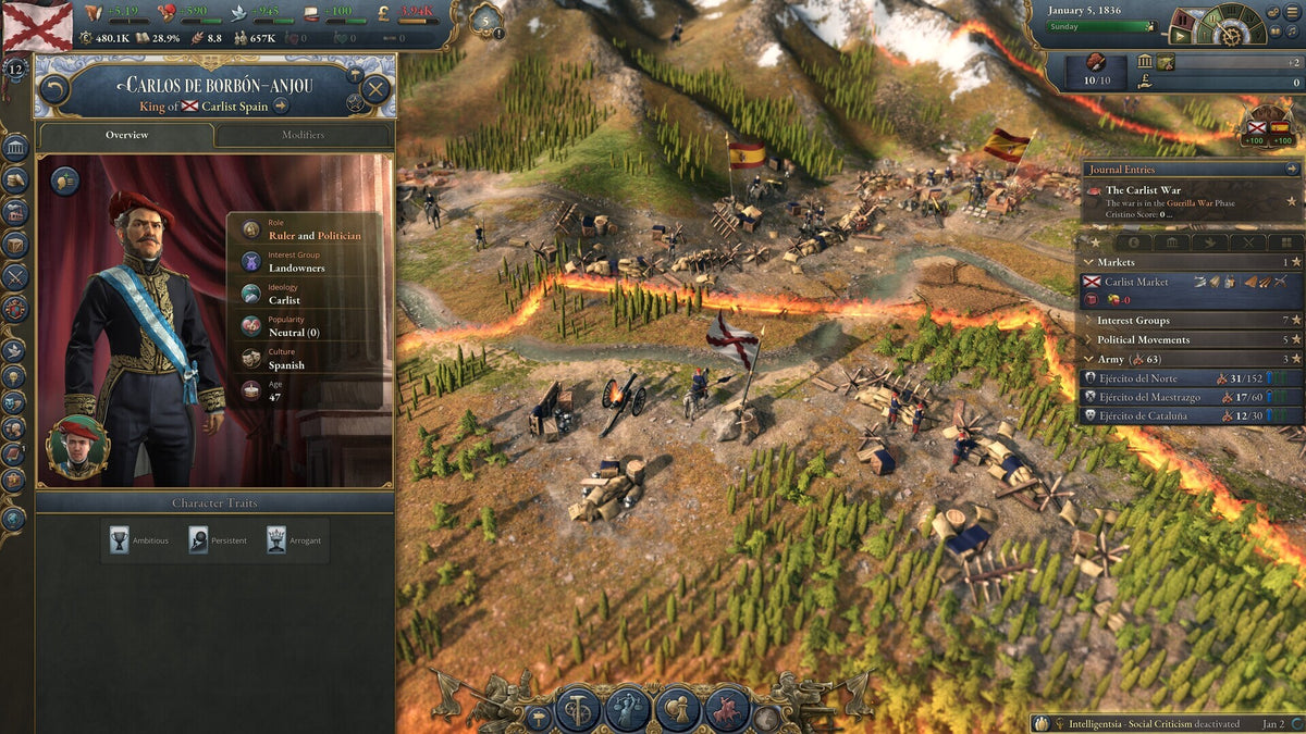 Victoria 3: Iberian Twilight - Immersion Pack DLC (PC) - Steam Key - ROW   - Steam [Email/Instant Delivery]