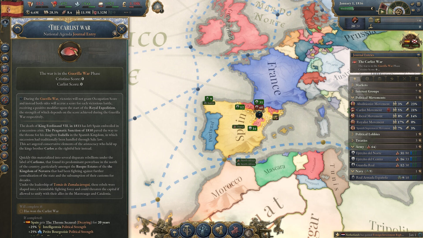 Victoria 3: Iberian Twilight - Immersion Pack (PC) - Steam Key - GLOBAL   - Steam [Email/Instant Delivery]