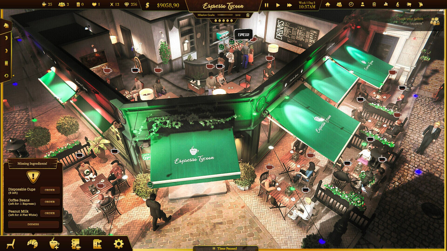 Espresso Tycoon (PC) - Steam Gift - GLOBAL   - PlayWay [Email/Instant Delivery]