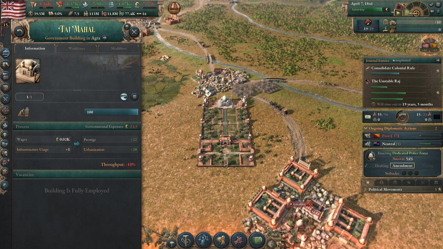 Victoria 3: Pivot of Empire (PC) - Steam Key - NORTH AMERICA  [Email/Instant Delivery]