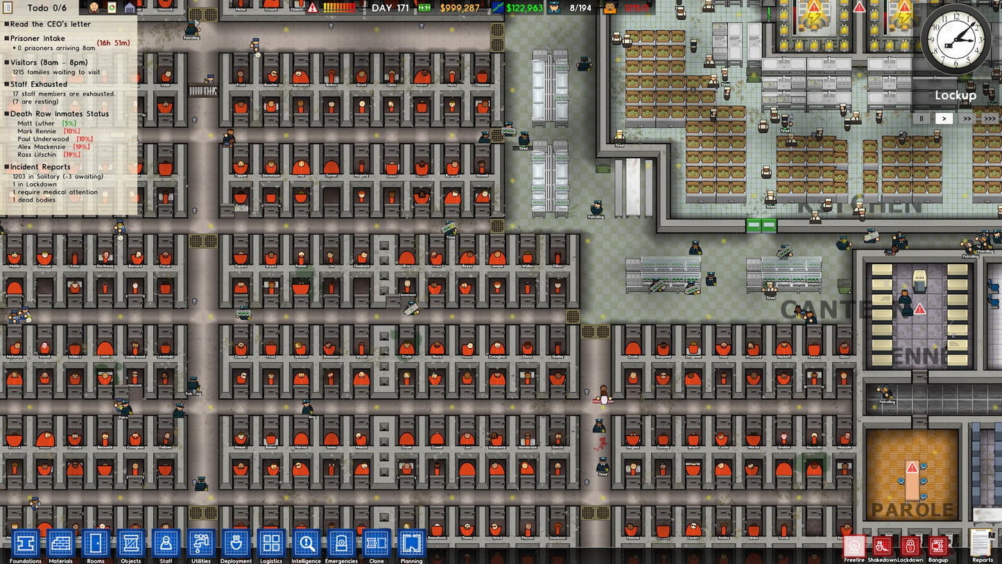 Prison Architect - Total Lockdown (PC) - Steam Key - GLOBAL   - Paradox Interactive [Email/Instant Delivery]