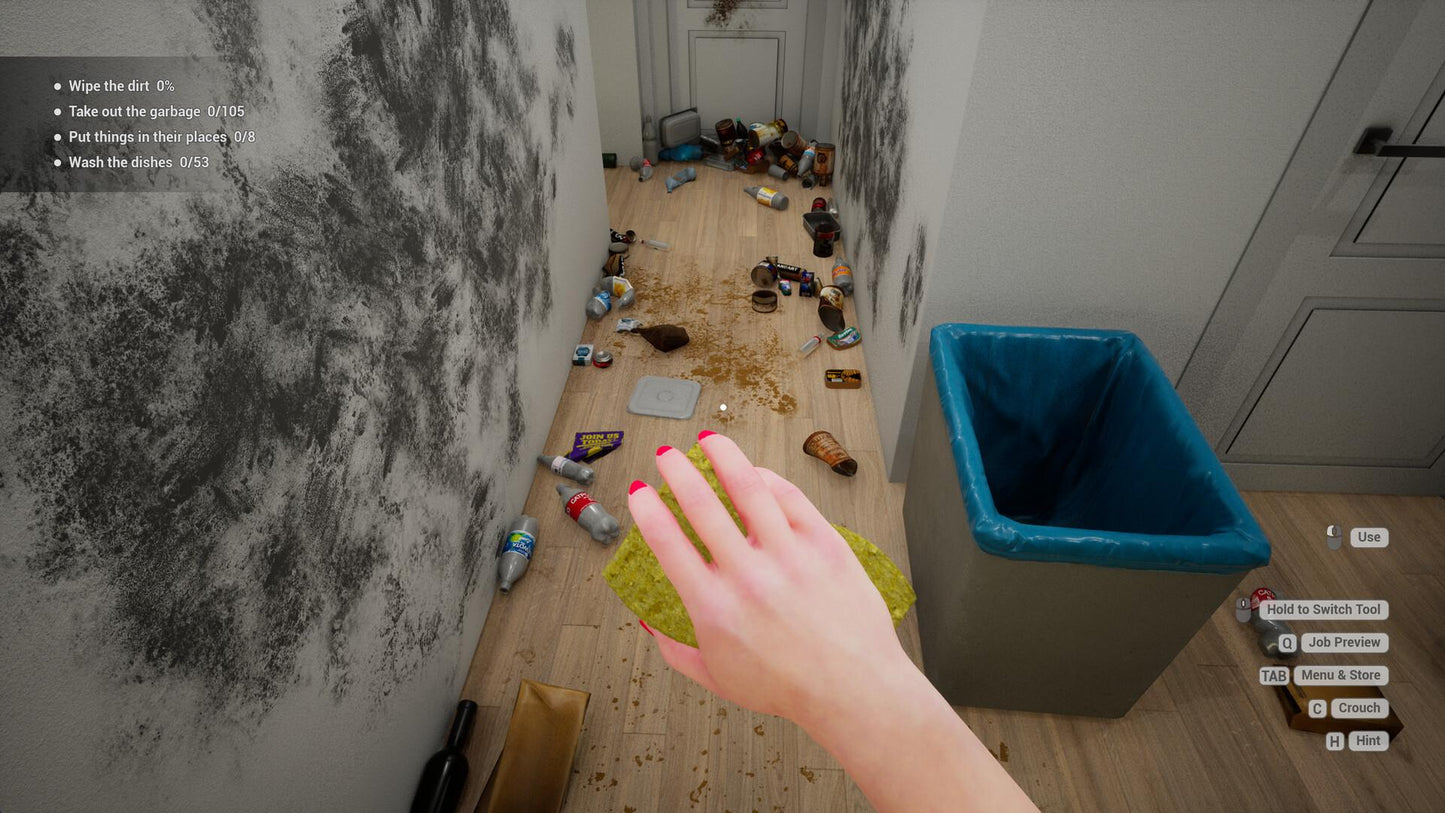 Cleaning Simulator PC Steam CD Key  REGION FREE BRIBBLECO - [Email/Instant Delivery]