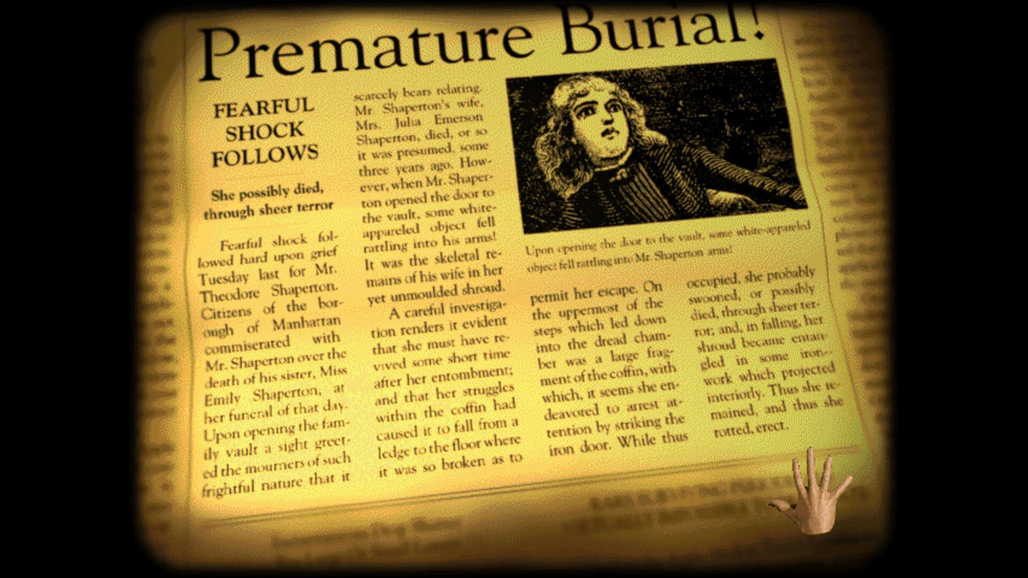 Edgar Allan Poe's Interactive Horror: 1995 Edition PC Steam CD Key  REGION FREE GMedia - [Email/Instant Delivery]