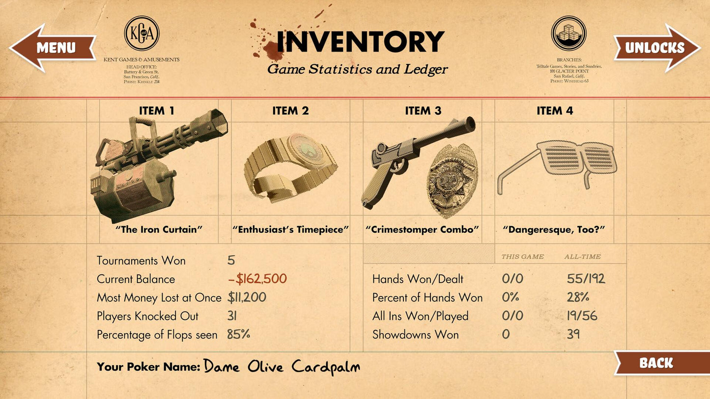 Poker Night at the Inventory 2026 PC Steam CD Key  REGION FREE Skunkape Games - [Email/Instant Delivery]