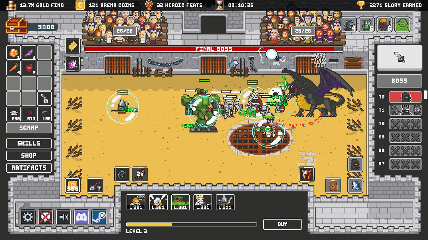 Clicker Arena (PC) - Steam Gift - GLOBAL   - Freedom Games [Email/Instant Delivery]