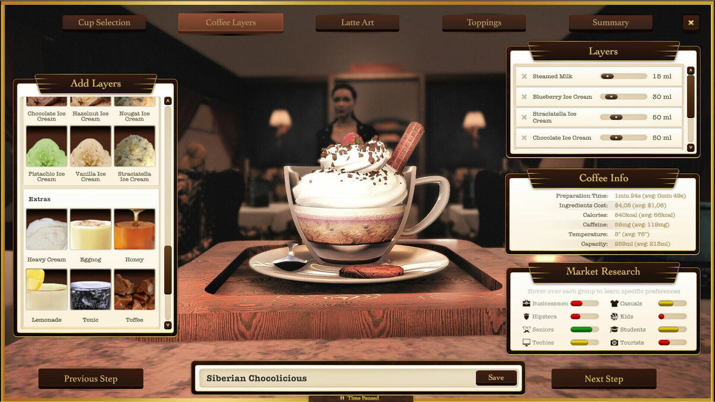 Espresso Tycoon (PC) - Steam Gift - GLOBAL   - PlayWay [Email/Instant Delivery]