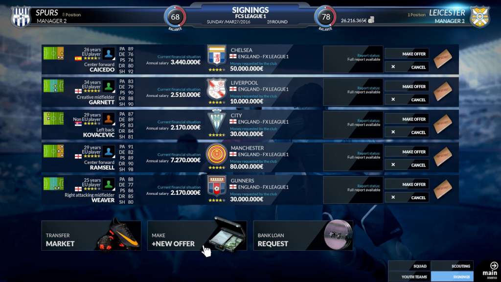 Football Club Simulator - FCS #20 Steam CD Key  REGION FREE FX Interactive - [Email/Instant Delivery]