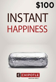Chipotle Gift Card 100 USD - Chipotle Key - UNITED STATES  [Email/Instant Delivery]