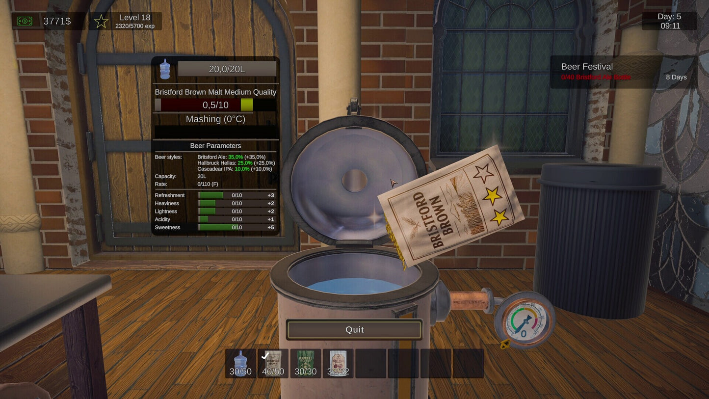 Beer Manufacture Simulator (PC) - Steam Key - GLOBAL   - Games Incubator [Email/Instant Delivery]
