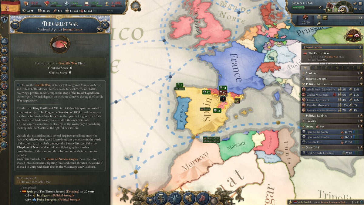 Victoria 3: Iberian Twilight - Immersion Pack (PC) - Steam Key - GLOBAL  [Email/Instant Delivery]
