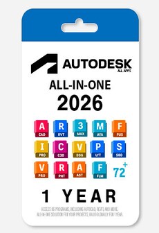 Autodesk Apps Collection 2026 (PC, Mac) (1 User, 1 Year)  - Autodesk Key - GLOBAL  [Email/Instant Delivery]