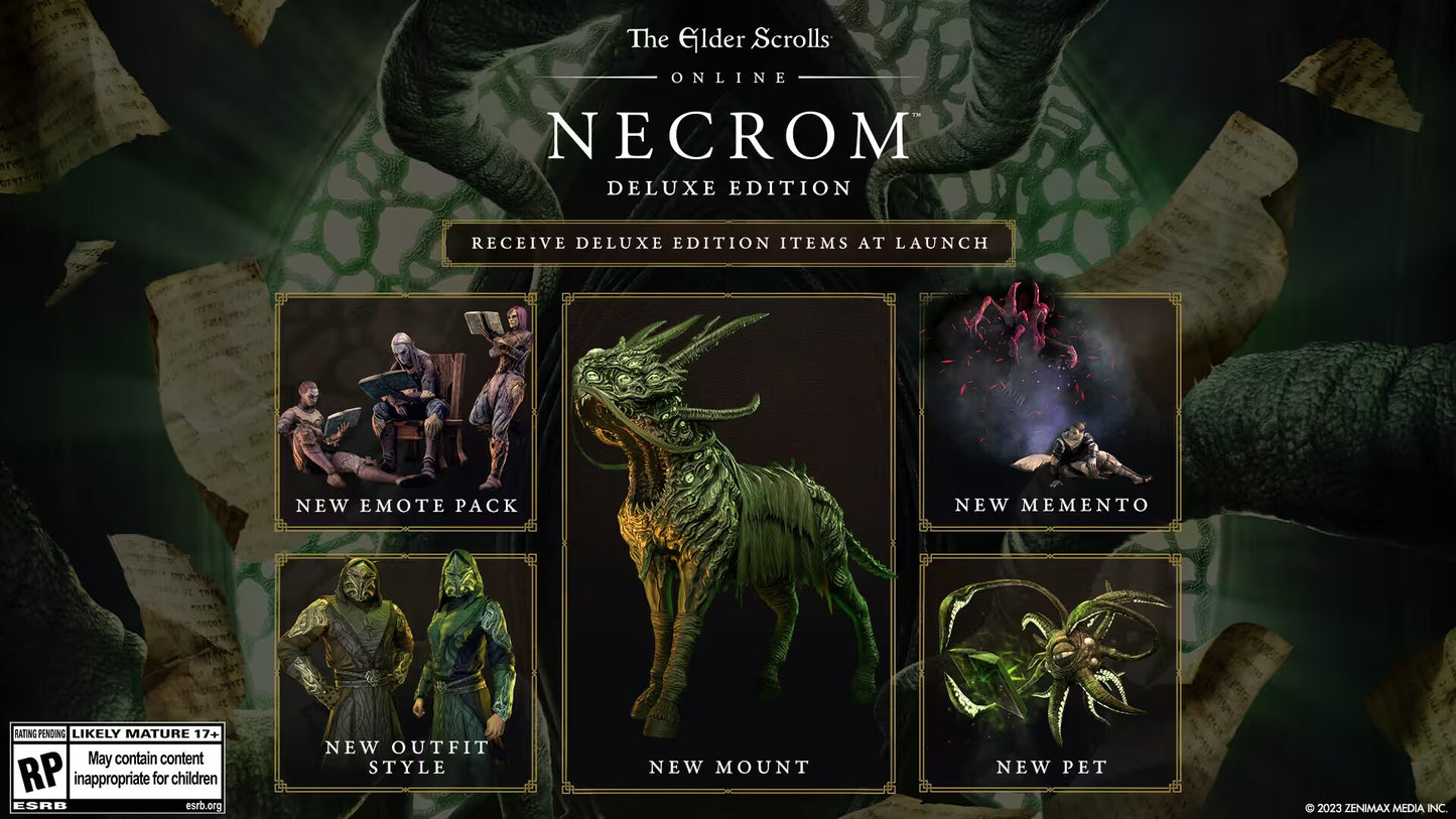 The Elder Scrolls Online Upgrade: Necrom | Deluxe (PC) - TESO Key - GLOBAL  [Email/Instant Delivery]