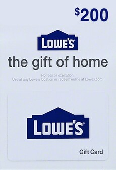 Lowe's 200 USD - Lowe's Key - UNITED STATES  [Email/Instant Delivery]