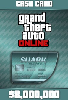 Grand Theft Auto Online: Megalodon Shark Cash Card (PC) 8000000 - Rockstar Key - UNITED STATES  [Email/Instant Delivery]