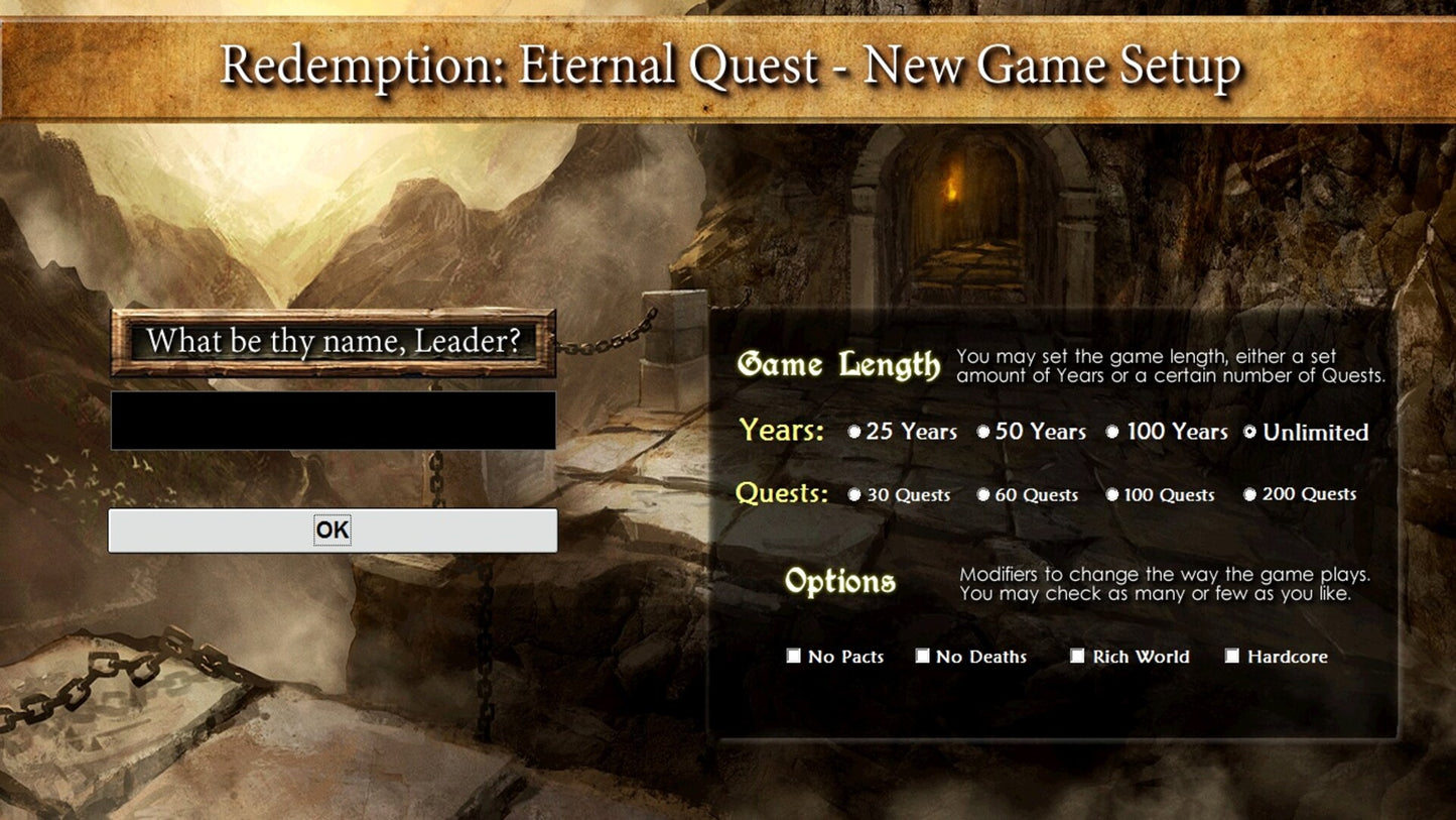 Redemption: Eternal Quest Steam Key GLOBAL   - SimProse Studios [Email/Instant Delivery]